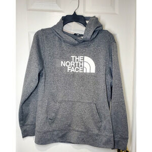 The North Face Women’s Gray Pullover Hoodie Sweatshirt Logo Size Large L